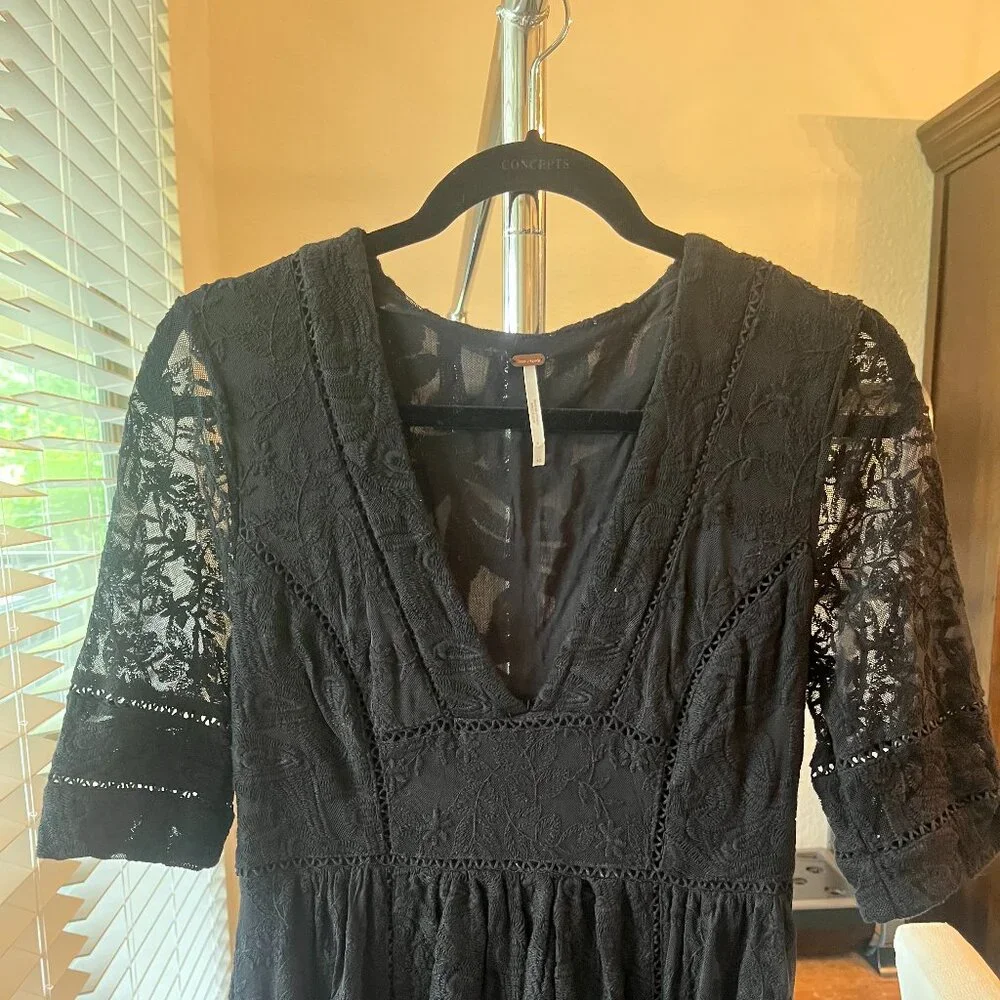 Free People Mountain Laurel Lace Crochet Midi - Picture 4 of 5